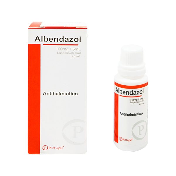 Albendazol 100mg/5ml Suspensión Oral