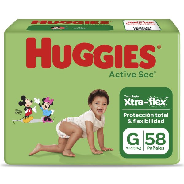 HUGGIES ACTIVE SEC G 58 UNI