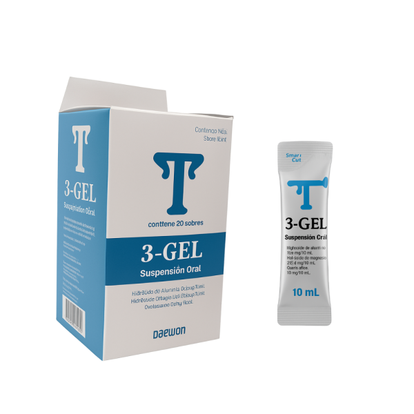 3 GEL SOBRE SUSPENCION ORAL 10ML